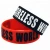 Import 25PCS/Lot 1 Inch Decoration Jewelry Last Kings Careless World Silicone Wristband from China