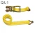 Import 2inch  5Ton Heavy duty Aluminum handle Ratchet Tie Down Strap with double J hooks from China