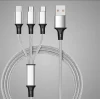 3 in1 USB Charging Cable Universal Multi Function Cell Phone Charger Cord