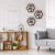Import 3 Packs rustic wall mounted floating hexagon display shelves hot selling essential oil rack wood display from China