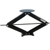 30-Inch Black Adjustable Car/RV Scissor Jack Hand-Cranked with Thicker Steel Plate for Engine Repair