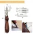 Import 34 Pcs Leather Craft Stamping Tools with Adjustable Swivel Knife,Stitching Groover Prong Punch Leather Working Saddle from China