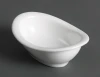 3.5" 4" high quality saudi arabian style bathtub shaped oval ceramic dipping soy sauce bowl seasoning bowl