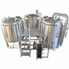 3500L Electric Heating 3 Vessel Brewhouse With Dimple Plate Jacket For Fermentation System