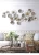 Import 3d Silver Living Room Floral Art Flower Iron Metal Decoration Items Iron Metal Wall Hanging Decor from China