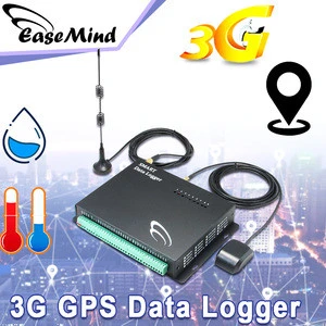 3G Temperature Humidity GPS Monitoring System data logger map