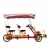 Import 4 seats tandem bike/quadricycle for sightseeing /four wheel surrey bike/4 wheel adult bike with canopy hot sell from China