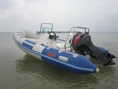 4.7m Rib 470 Inflatable Fiberglass Boat for Sea Sport