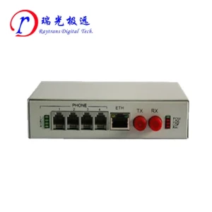 4FXO/FXS 1*10/100M Ethernet Telephone to Fiber Converter with SC/FC Connectors Network Fiber Optic Transceivers PCM PDH SDH Mux