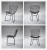 Import (4pcs Price)modern design Metal Wire dining chair and Bertoia side Chair For restaurant from China