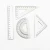 Import 4pcs Sets Metal Drawing Measuring Straight Ruler Protractor Triangle Study Stationery Set from China