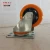 5 inch industrial Blue elastic rubber swivel caster wheels with roller bearing