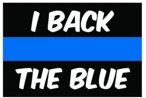 5" x 3" Police CAR Truck USA Blue Line Decals Sticker Police Blue Lives Matter Sticker