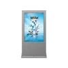 50 inch HD media display OEM/ODM aluminium alloy floor standing outdoor screen advertising