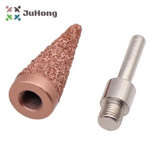 50mm (2&quot;) Tapered Cone Rasp Tungsten Carbide Retreading Tyre Buffing w/ Arbor Adaptor Tire Inner Liner Tube Repair 5000rpm max