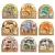 Import 5PCS  Cartoon Baby Fiber Dinnerware Bowl With Cup Spoon Plate Fork Dishes Bamboo Kids Plate from China
