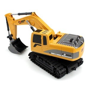 6 Channels RC Excavator Wireless Toys Kids Engineering Vehicle Gift Tractor USB Rechargeable Children Simulation Wear Resistant