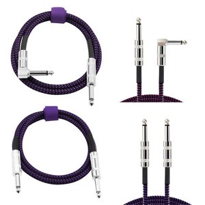 6 Color 3m Guitar Instrument Amplifier Cable For Electric Guitar/Bass/Piano Box Music Instrument Accessories