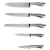 Import 6 Piece Stainless Steel kitchen Knife Set with Acrylic Stand from China