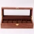 Import 6 slots wooden grain MDF watch packaging box luxury watch boxes cases from China