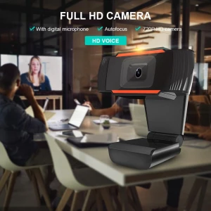 720P HD Webcam PC USB Video Web Camera Cam Live Streaming Webcam with Mic