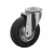 Import 75mm industrial swivel castor black rubber caster wheel from China