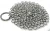 Import 7*7inch 316L FBA supplier stainless steel chainmail scrubber cast iron cleaner from China