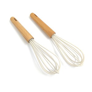 8 inch Silicone Egg Beater,Egg Whisk for Mixing, Whisking and Stirring