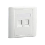 86*86 Ethernet RJ45 Wall Plate Facepate 1 Port / 2 Port / 4 Port RJ45 Faceplate