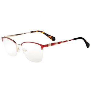 9528 Factory price Italian eyeglass half rim eyeglasses frame 2020