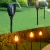 Import 96 LED Waterproof garden outdoor landscape LED Solar flame lamp lawn light from China