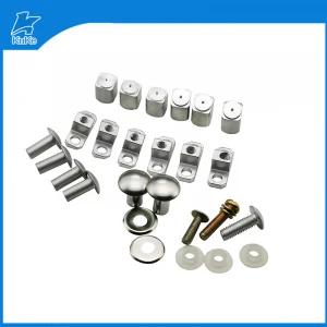 A variety of cookware fasteners custom aluminum screw