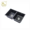 acrylic solid surface/ quartz composite sink double kitchen sink