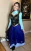 Adult Princess Anna Dress  Dance Performance Costume