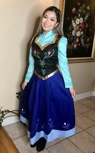 Adult Princess Anna Dress  Dance Performance Costume