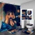 Import African American black girl 3d printing shower curtain bathroom sets with rugs from China