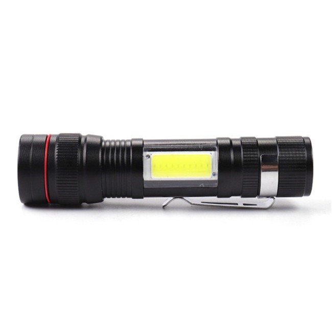 Aluminum Zoomable 800Lm XML T6 LED Flashlight USB Rechargeable Pocket Torch Lamp