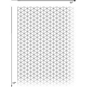Alvin Isometric Paper, 11&quot; x 17&quot; -1242-6