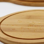 Amazon Best Seller New Products Eco-friendly Wholesale Wood Tableware Breakfast Service Large Round Wooden Pizza Tray