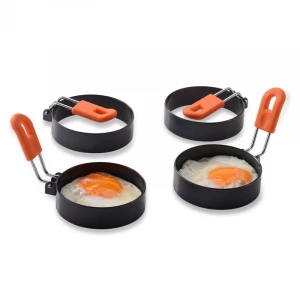 Amazon hot sale Fried Egg Mold 5pcs Set,Egg Ring With Anti-scald Handle Egg Tools