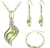 Import Amazon Hot Sale Teardrop Shape Rhinestone Jewelry Set Crystal Water Drop Bracelet Earrings Necklace from China
