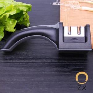 Amazon hot selling  2-in-1 Kitchen Knife sharpener manual sharpening Stone 2 Stage household knife sharpener