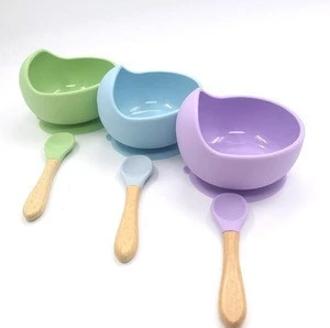 AmazonSilicone Baby Bowl And Spoon Set Baby Feeding Accessory