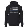 American Flag Back the Blue Support for Law Enforcement Mens Political Hooded Sweatshirt Graphic Hoodie