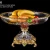Import Antique europe style luxury home decor round crystal and brass high fruit tray dish from China