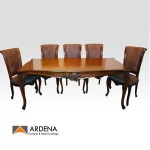 Antique Look wooden French Dining Table set - Indonesian furniture manufacturer