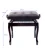 Import Antique Style Adjustable Piano Bench Stool Black walnut Padded Cushion PU Leather Comfortable Keyboard Stool from China