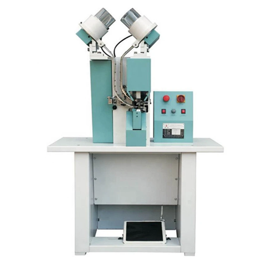 Automatic Double-Side Leather Canvas Rubber Shoe Making Machine Eyelet Machine
