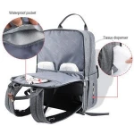 Baby Changing Pad and Stroller Straps Arrow Print Large diaper bag backpack for moms