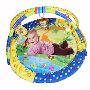 baby play gym blanket  Plush soft toys cheap funny indoor animals baby play mat for kids